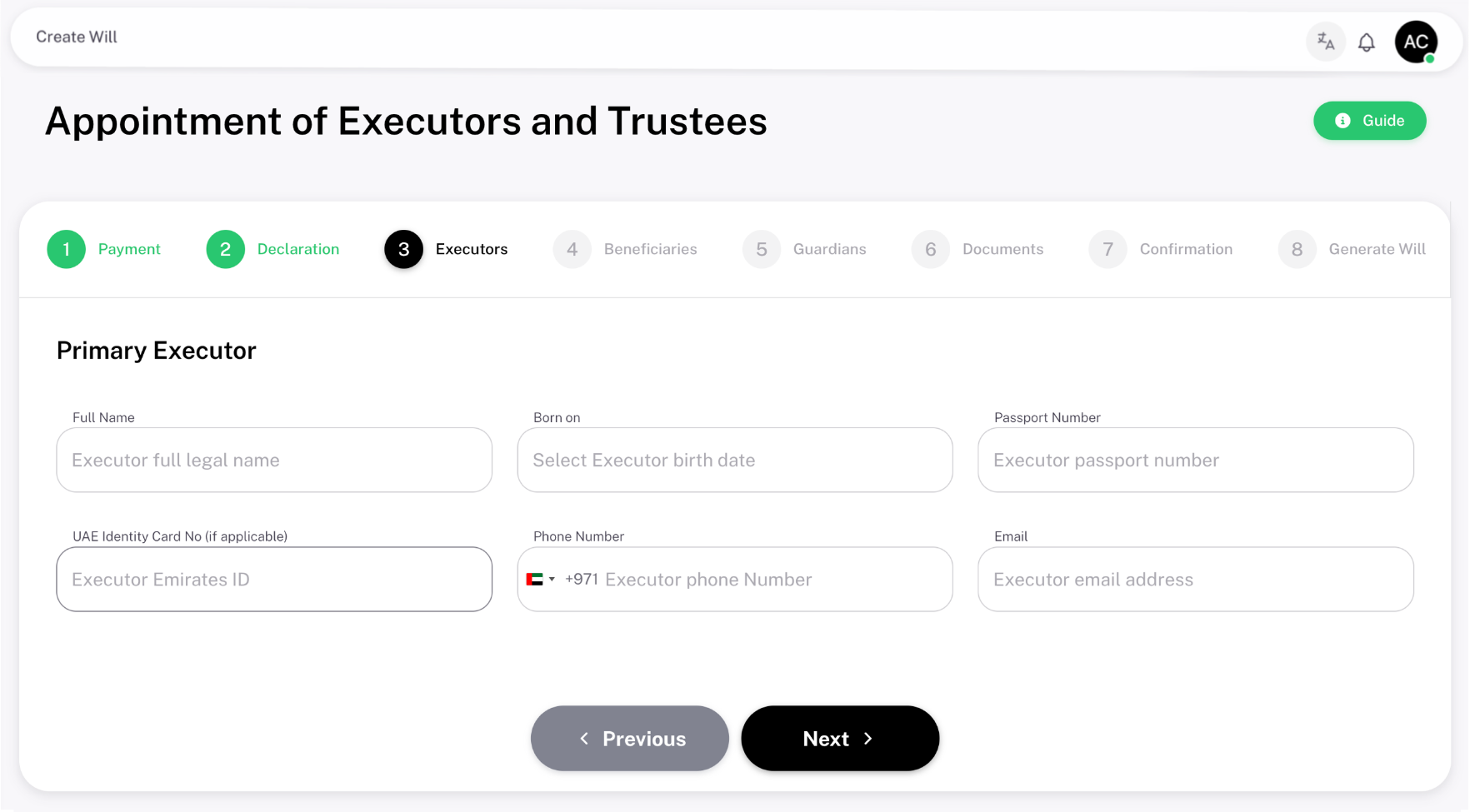 Choose Your Executor