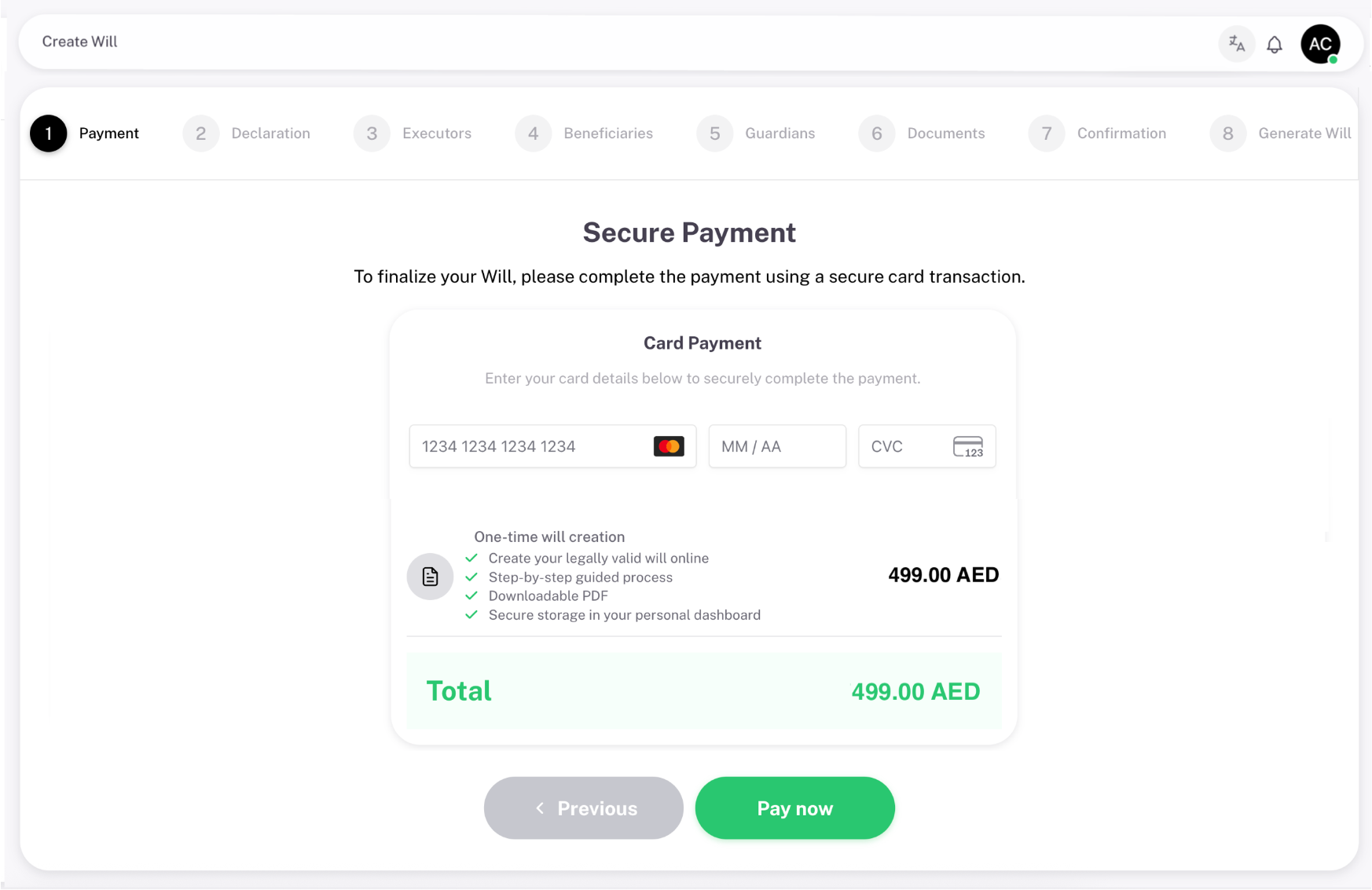 Pay & Unlock the Platform